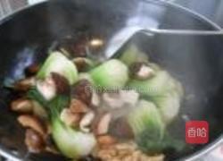 海米香菇扒油菜的做法图解9
