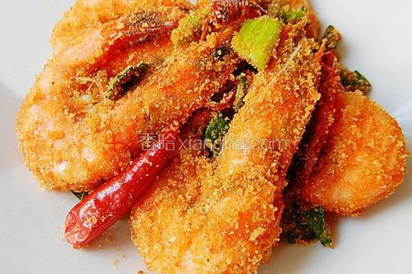 蒜味黄金虾