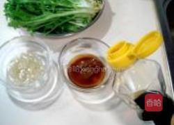 蒜汁麻酱拌苦菊的做法图解2
