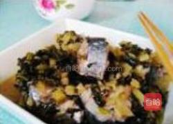 雪菜烧马鲛鱼的做法图解8