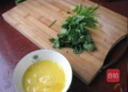 香菜鸡蛋汤的做法图解2