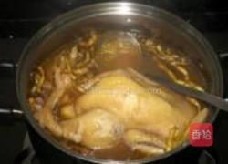 石斛灵芝炖鸡汤的做法图解5