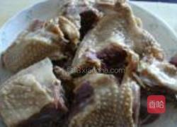 咸鹅炖双笋的做法图解3