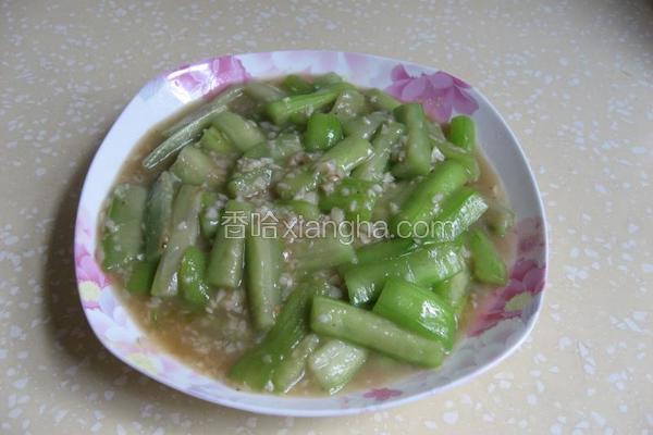 清炒蒜蓉丝瓜