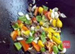 彩椒百合炒牛肉的做法图解8