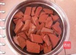 猪血韭菜汤的做法图解3