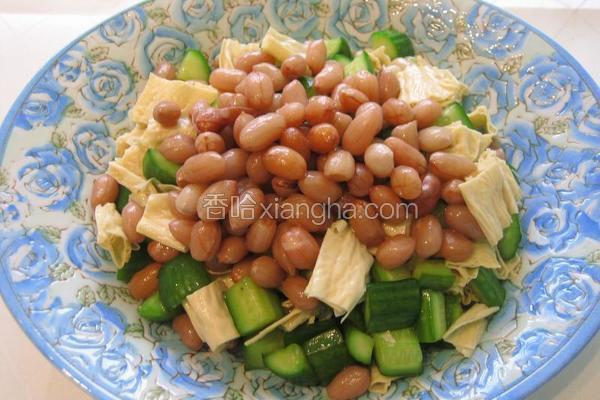 腐竹黄瓜清拌花生米