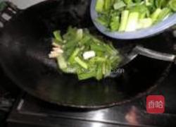 大蒜炒豆干的做法图解4