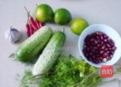 黄瓜柠檬凉粉的做法图解1