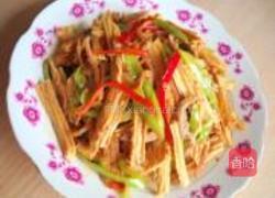 豆瓣腐竹鱿鱼丝的做法图解10