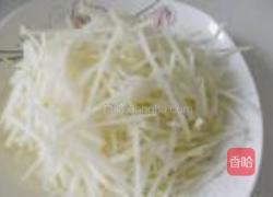 苤蓝炒肉丝的做法图解3