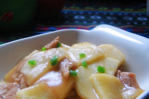 苹果炒肉片