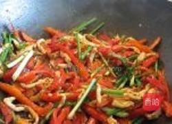 黑椒鸡丝炒红椒的做法图解8