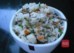 香椿炒饭的做法图解8