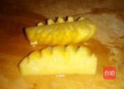 菠萝白菜炒肉的做法图解2