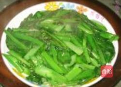 蚝油芥兰炒牛肉的做法图解4