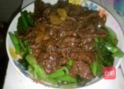 蚝油芥兰炒牛肉的做法图解6