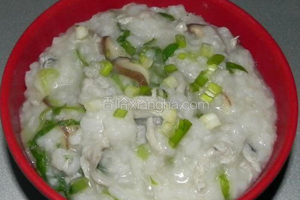 香菇鸡肉粥