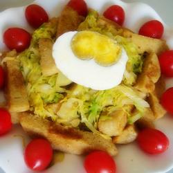 炒馍片包菜的做法[图]