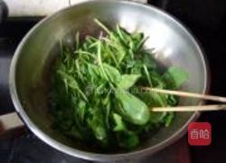 菠菜炒猪肝的做法图解4