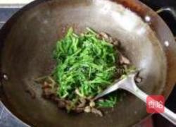 菠菜炒猪肝的做法图解8