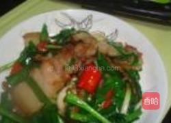 三层肉炒韭菜的做法图解6