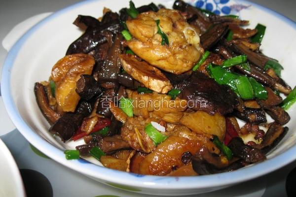 茄子干烧鸡