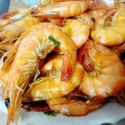 海鲜餐葱爆大虾的做法[图]