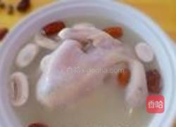 滋补莲子红枣鸡汤的做法图解4