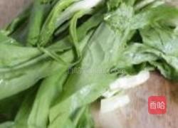 豆豉鲮鱼油麦菜的做法图解1