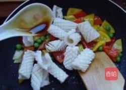 蚝油鱿鱼卷的做法图解8