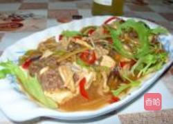 牛肉煎豆腐的做法图解6