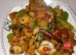 香辣牛蛙的做法图解7