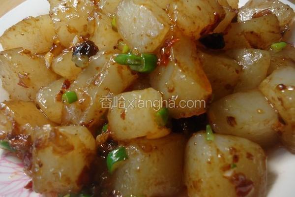豆豉剁椒炒凉粉