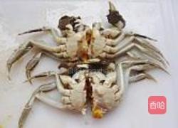 炒螃蟹的做法图解4
