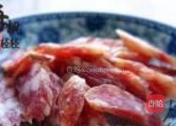 荠菜腊肠煲仔饭的做法图解5