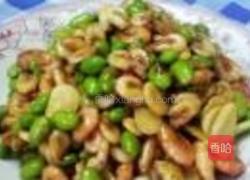 毛豆炒河虾的做法图解9