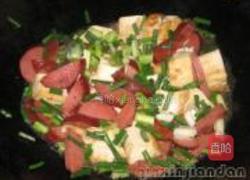 香肠炒豆腐的做法图解8