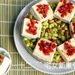 剁椒蒸毛豆臭豆腐的做法[图]