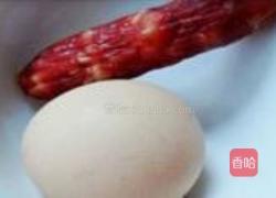 缤纷圣诞腊味炒饭的做法图解3