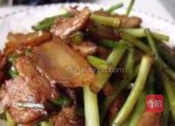 蒜苗小炒肉的做法图解6