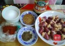 铁锅烤鸡心的做法图解1