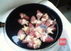 铁锅烤鸡心的做法图解3