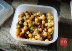 蜜豆冰蔬果糯米粥的做法图解7