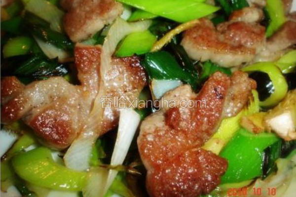 姜蒜生煎猪颈肉
