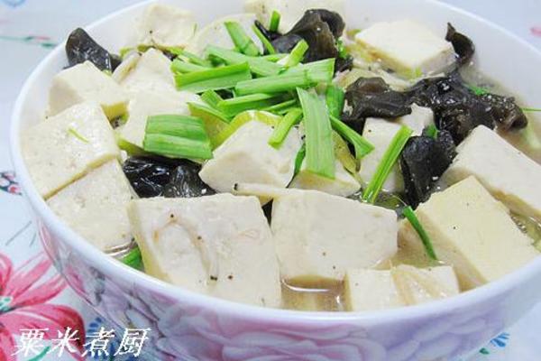 虾皮豆腐汤