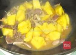菠萝炒鸡胗的做法图解10