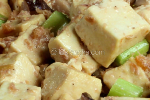虾酱炒豆腐