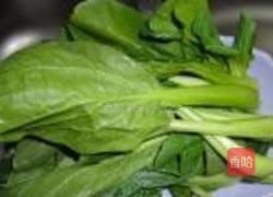 香菇扒油菜的做法图解3