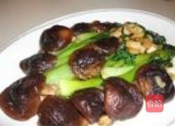 香菇扒油菜的做法图解7